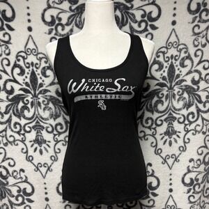 00s/Y2K Womens G-III Sports Chicago White Sox Ribbed Tank Top Black MLB